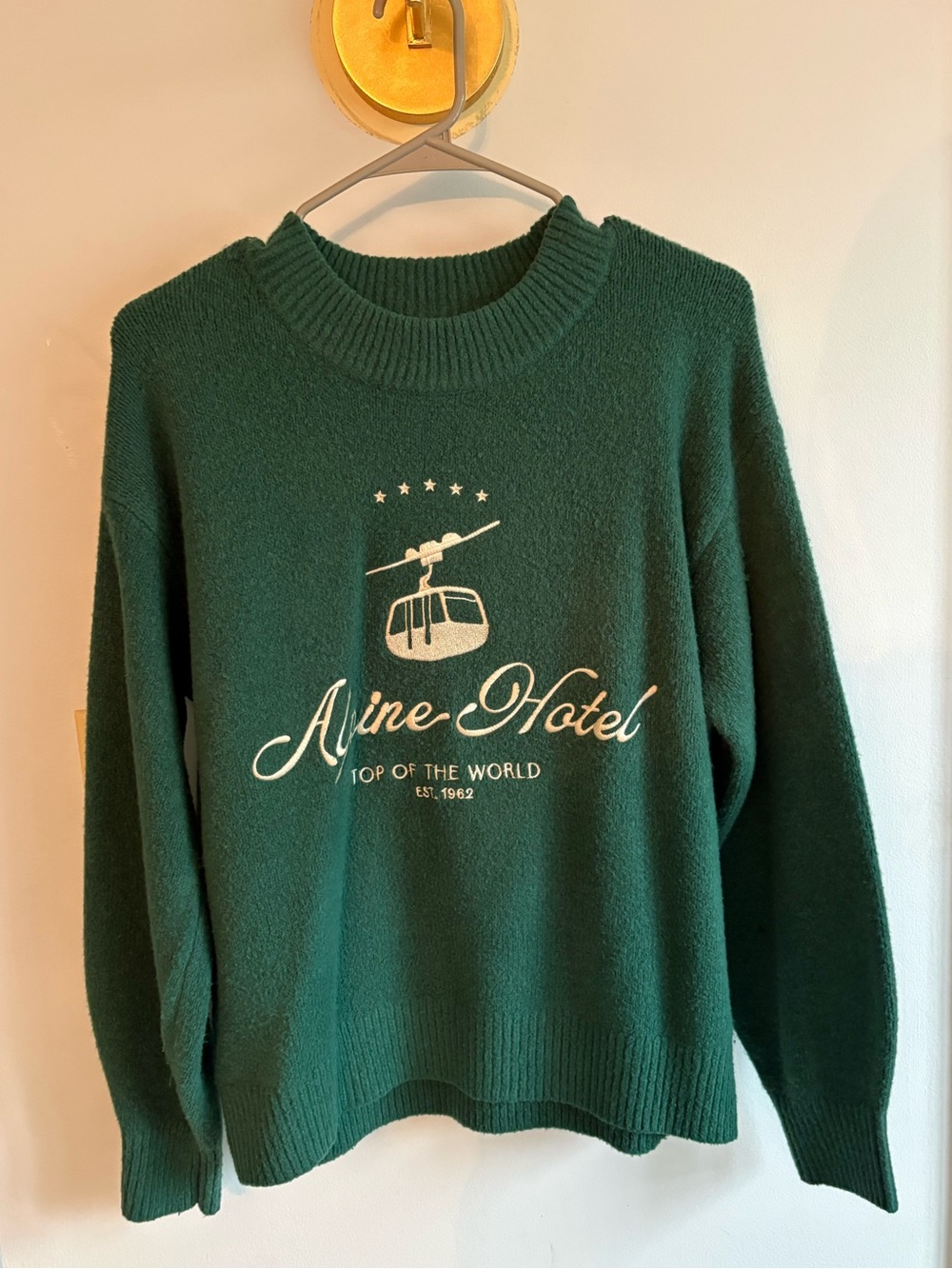 Alpine Hotel Green Cozy Women's Sweater
